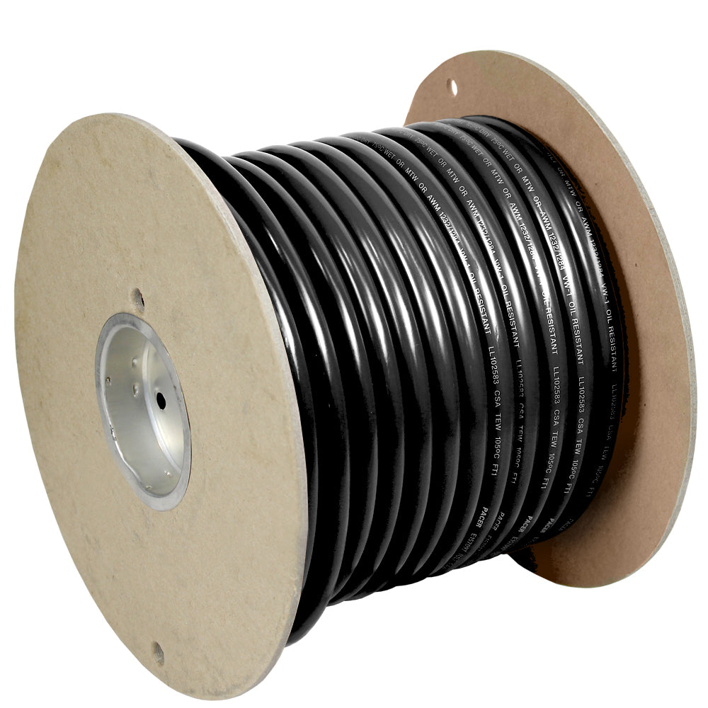 Pacer WUL1/0BK-100 Pacer Black 1/0 AWG Battery Cable - 100'