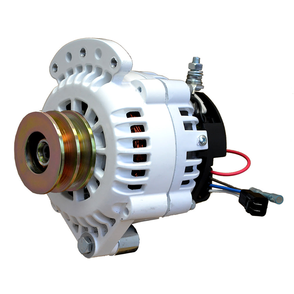Balmar 621-100-DV Balmar Alternator 100 AMP 12V 1-2" Single Foot Spindle Mount Dual Vee Pulley w/Isolated Ground