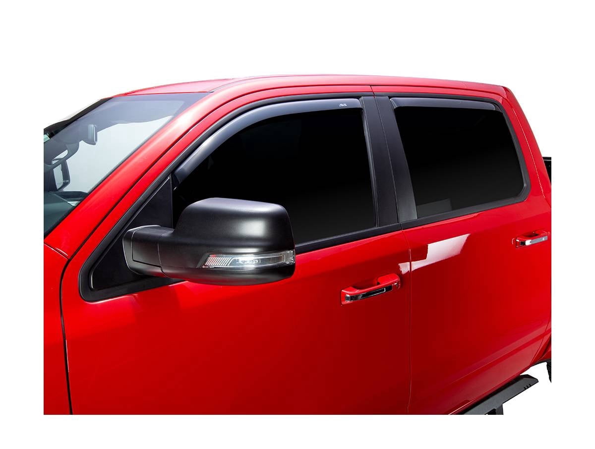 AVS 194818 Auto VentShade (AVS) 194818 In-Channel Ventvisor Window Deflectors 4 Pc. Set Fits 2019-2024 Dodge Ram 1500 Crew Cab