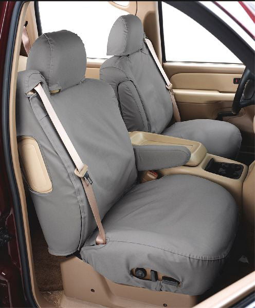 Covercraft SS2512WFGY Covercraft 16-20 Ford Transit Waterproof Polyester SeatSaver Custom Front Row Seat Covers - Grey