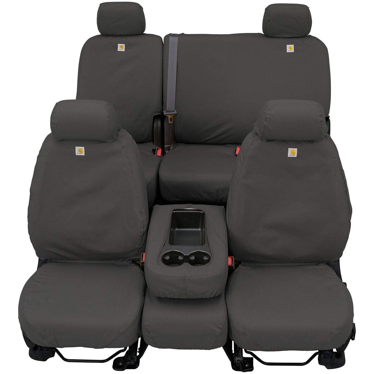 Covercraft SS2549WFBK Covercraft Carhartt SeatSaver Second Row Custom Fit Seat Cover for Select Ford F-150/F-250 Models - Duck Weave (Gravel)