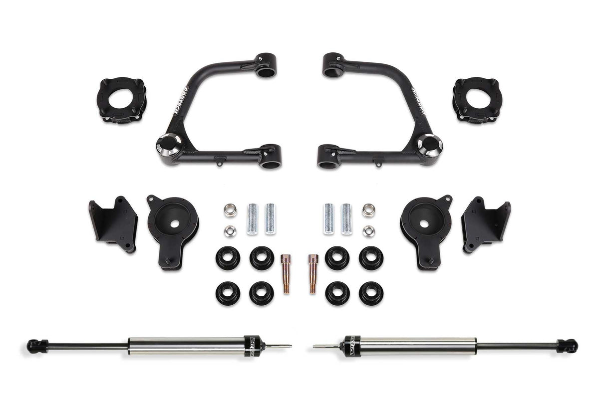 Fabtech K7089DL 3' Uca Kit W/Uniballs & Fr Shk Spcr