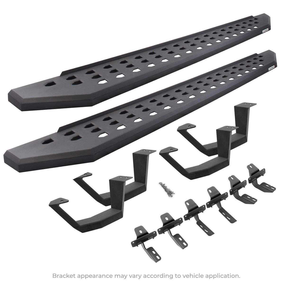 Go Rhino! 6940998020T Go Rhino 6940998020PC RB20 Running Boards with Mounting Brackets, 2 Pairs Drop Steps Kit For Ram 11-14 1500, Dodge 09-10 Ram 1500 (Extended Cab Pickup)