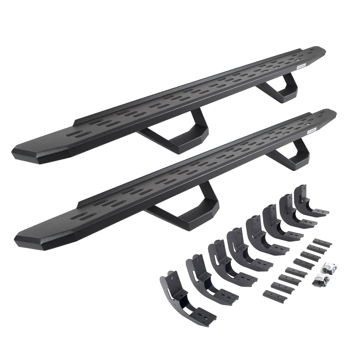 Go Rhino! 6960488020PC Go Rhino 6960488020PC RB30 Running Boards with Mounting Brackets, 2 Pairs Drop Steps Kit For 19-24 GMC, Chevrolet Fits select: 2019-2023 CHEVROLET SILVERADO, 2019-2023 GMC SIERRA