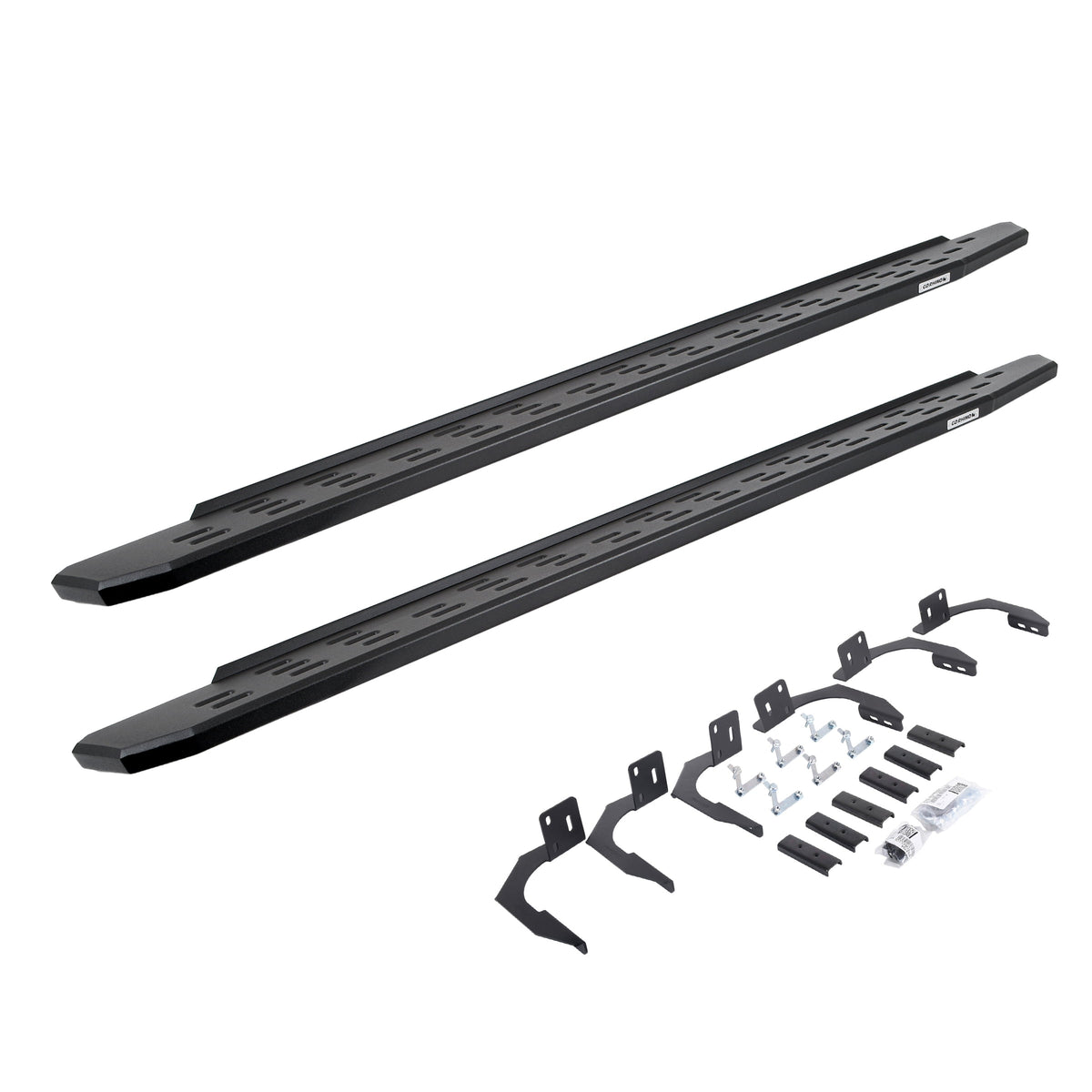 Go Rhino! 69610687PC Go Rhino 69610687PC RB30 Running Boards with Mounting Bracket Kit For Ram 11-14 1500, Ram 11-24 2500, Ram 11-24 3500, Dodge 09-10 Ram 1500, Dodge 10 Ram 2500, Dodge 10 Ram 3500 (Crew Cab Pickup)
