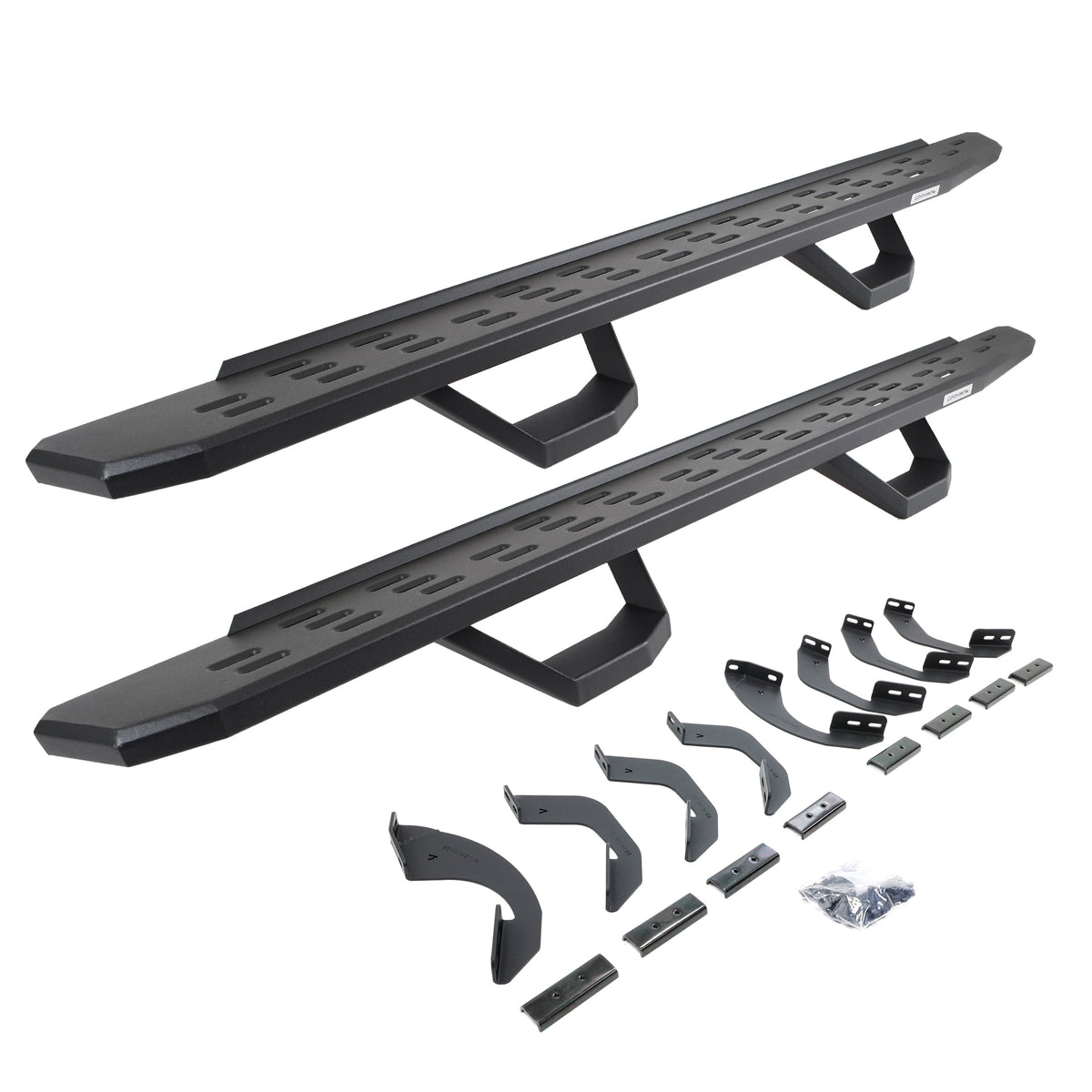Go Rhino! 6964358020PC Go Rhino 6964358020PC RB30 Running Boards with Brackets, 2 Pairs Drop Steps Kit - Double Cab For Toyota 22-24 Tundra (Extended Cab Pickup)