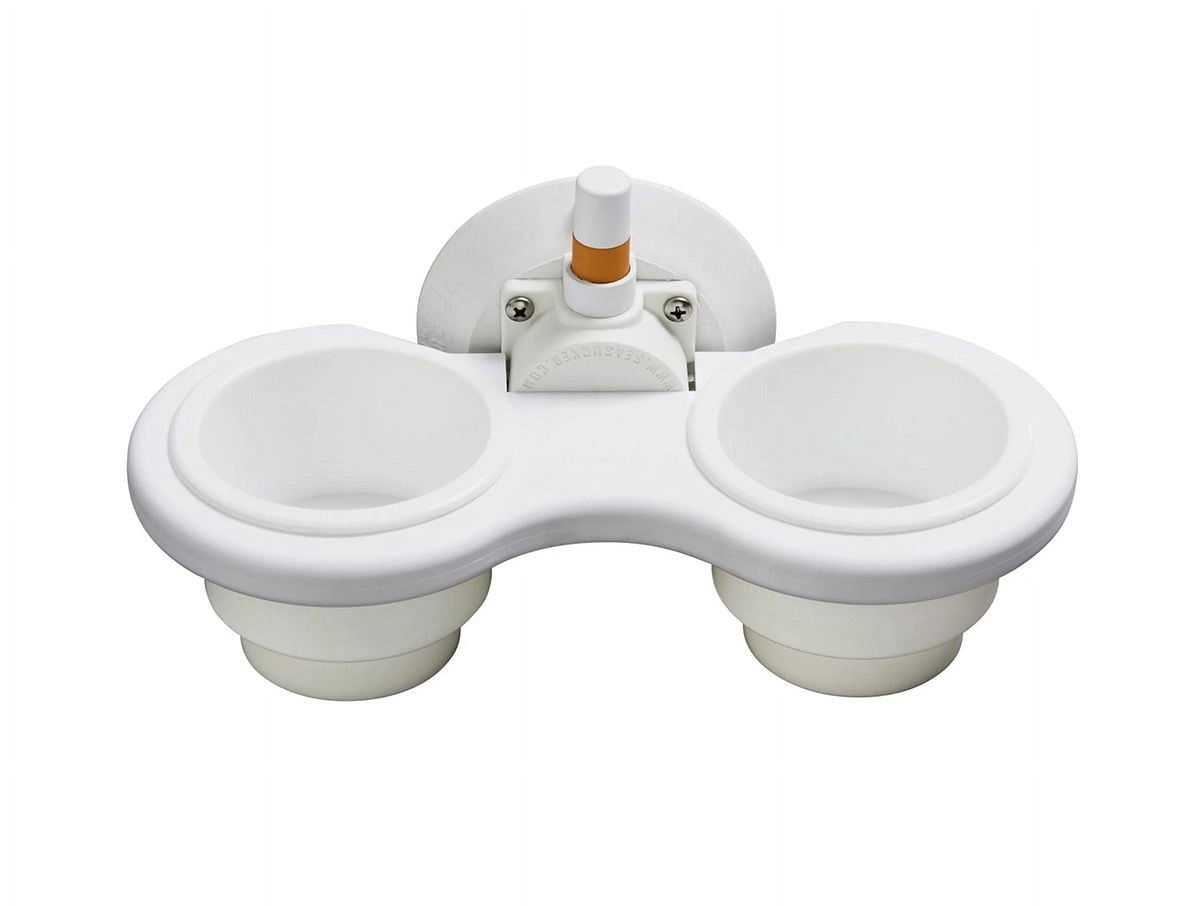 SeaSucker MC5301W SeaSucker 2-Cup Holder Vertical (White)