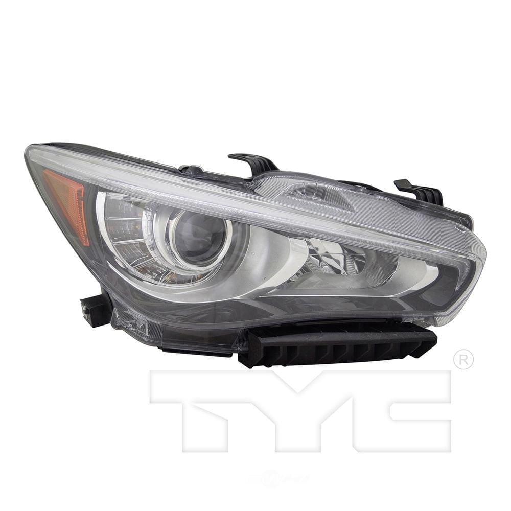 TYC TYC 20-9505-90-9 Capa Certified Headlight Assembly Fits select: 2018 INFINITI Q50 LUXE/SPORT, 2019 INFINITI Q50 LUXE/SPORT/SIGNATURE EDITION