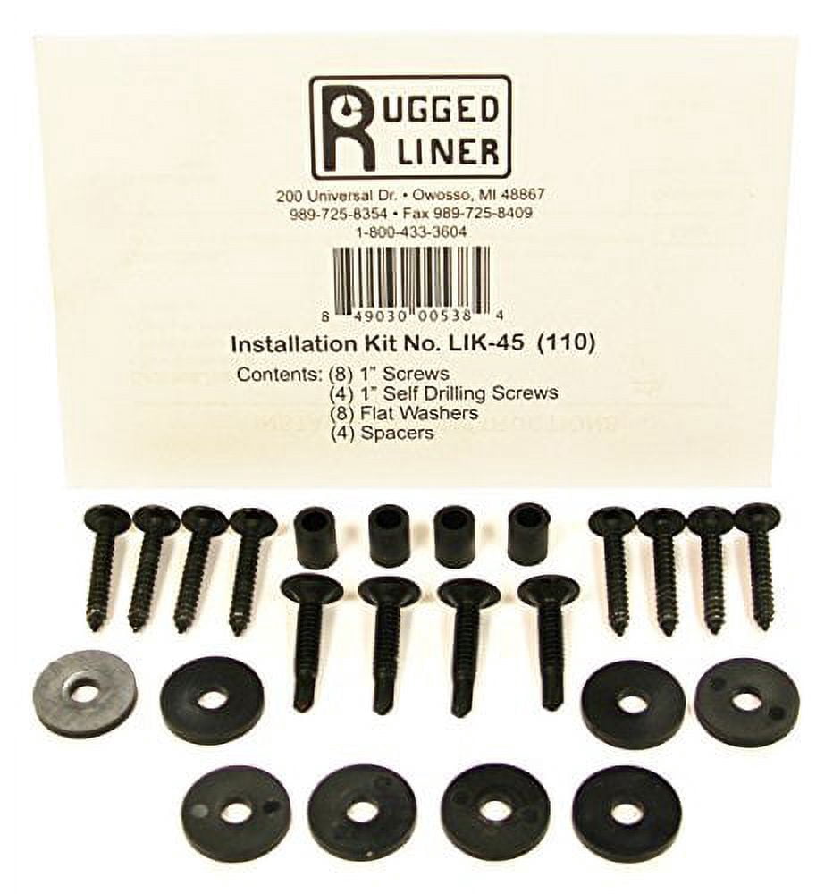 Rugged Liner LIK45 Tailgate Piece Install Kit 14-18 (19 Leg/Lim) Silv/Sierra 1500/15-19 Hd W/O Cms Fits select: 2014-2019 CHEVROLET SILVERADO, 2014-2019 GMC SIERRA