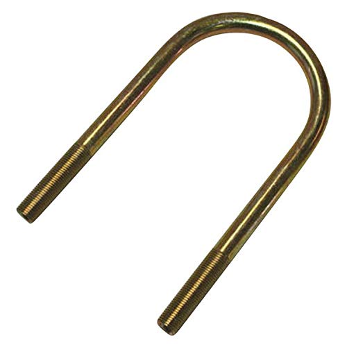 Lippert 122070 U-Bolt, 1/2In-20 X 6.5In For 3In Axle Tube, Yellow Zinc