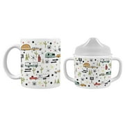Camp Casual CC-015RT Camp Casual CC-015RT Mommy & Me Mug Set with Sippy Cup - Road Trip