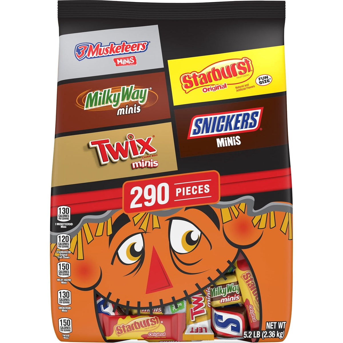 Mars Mars Halloween Candy Variety Pack, 290 Pieces