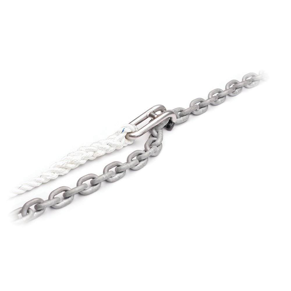 C. Sherman Johnson "Captain Hook" Chain Snubber Large Snubber Hook f/3/8" &amp; 1/2" Chain w/15' of 5/8" 3 Strand Nylon