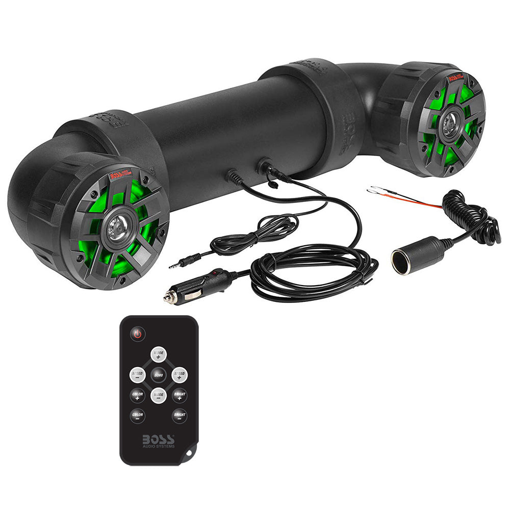 Boss Audio UTV4BRGB Boss Audio UTV4BRGB Amplified All-Terrain Sound System w/4" Marine Speakers &amp; 1" Black Tweeters