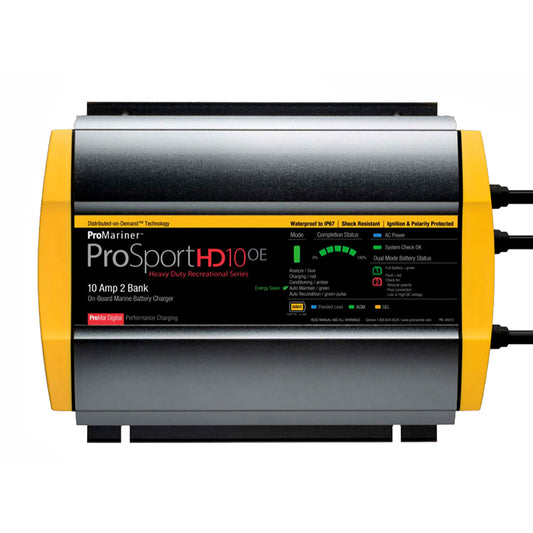 ProMariner 44010 ProMariner ProSportHD 10 Gen 4 - 10 Amp - 2-Bank Battery Charger