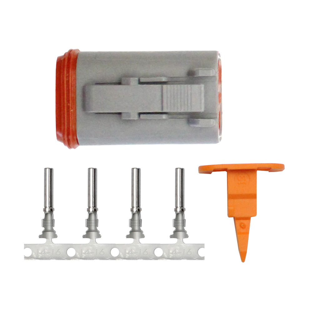 Pacer TDT06F-4RS Pacer DT Deutsch Plug Repair Kit - 14-18 AWG (4 Position)
