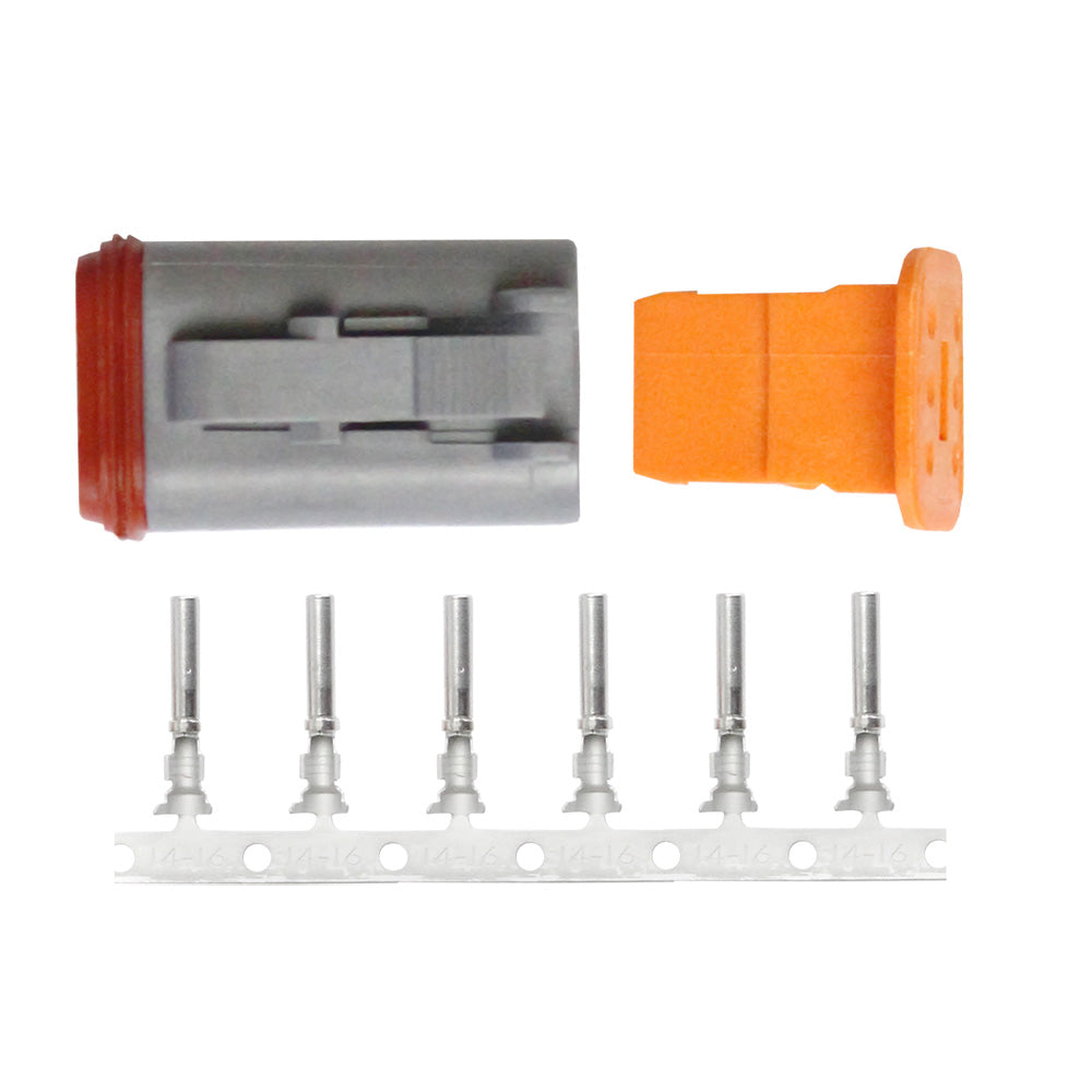 Pacer TDT06F-6RS Pacer DT Deutsch Plug Repair Kit - 14-18 AWG (6 Position)