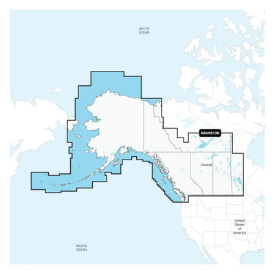 Navionics NAUS013R - Canada, West & Alaska - Navionics+