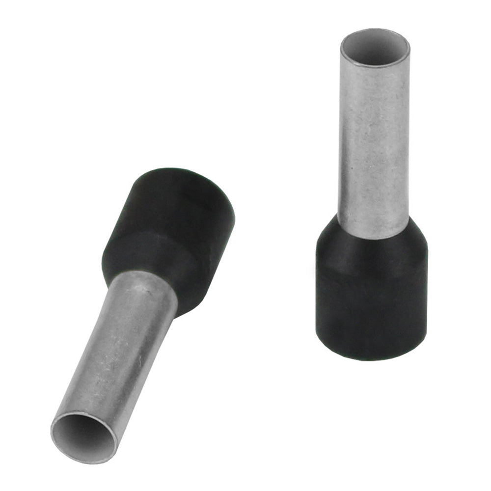 Pacer TFRL10-12MM-25 Pacer Black 10 AWG Wire Ferrule - 10mm Length - 25 Pack