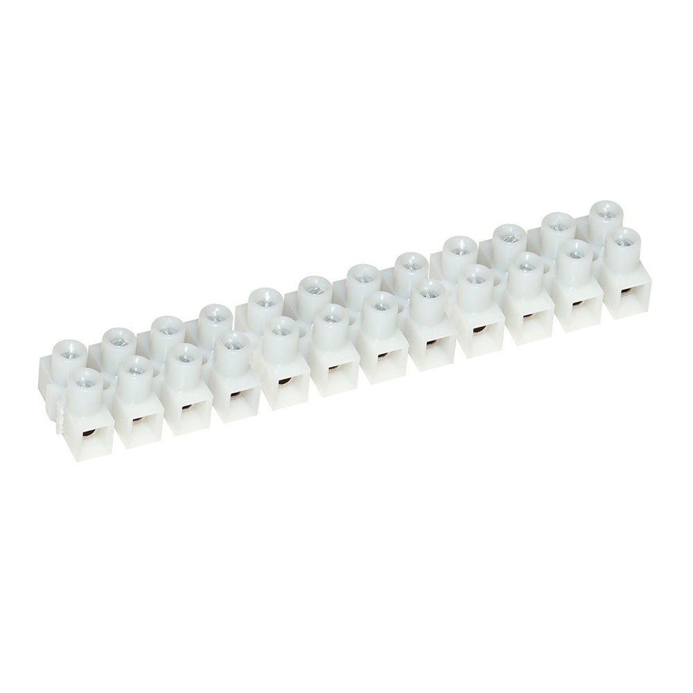 Pacer E200-12-5 Pacer 20A Euro Style Terminal Block - 12 Gang - 5 Pack