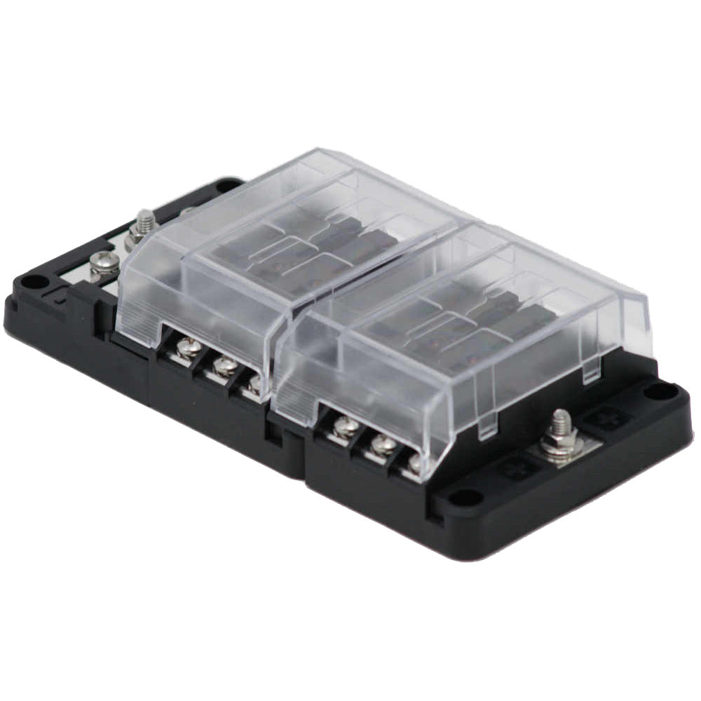 Egis Mobile Electric 8026 Egis RT Fuse Block 12 Position w/Ground &amp; LED Indication