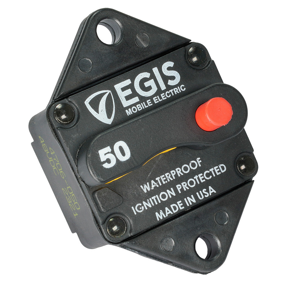 Egis Mobile Electric 4706-050 Egis 50A Panel Mount Circuit Breaker - 285 Series