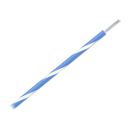 Pacer WUL16BL-9-500 Pacer 16 AWG Gauge Striped Marine Wire 500' Spool - Blue w/White Stripe