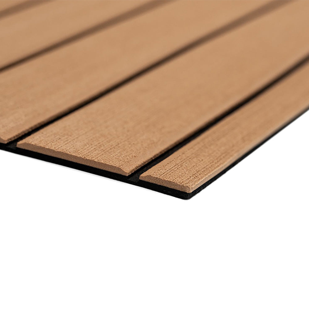 SeaDek 32279-80093 SeaDek 40" x 80" 6mm Teak Full Sheet - Brushed Texture - Mocha/Black (1016mm x 2032mm x 6mm)