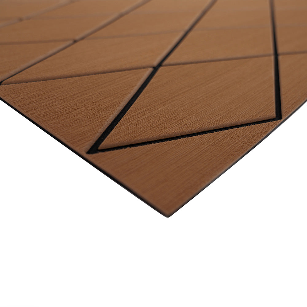 SeaDek 56411-89905 SeaDek 40" x 80" 6mm Two Color Diamond Full Sheet - Brushed Texture - Brown/Black (1016mm x 2032mm x 6mm)