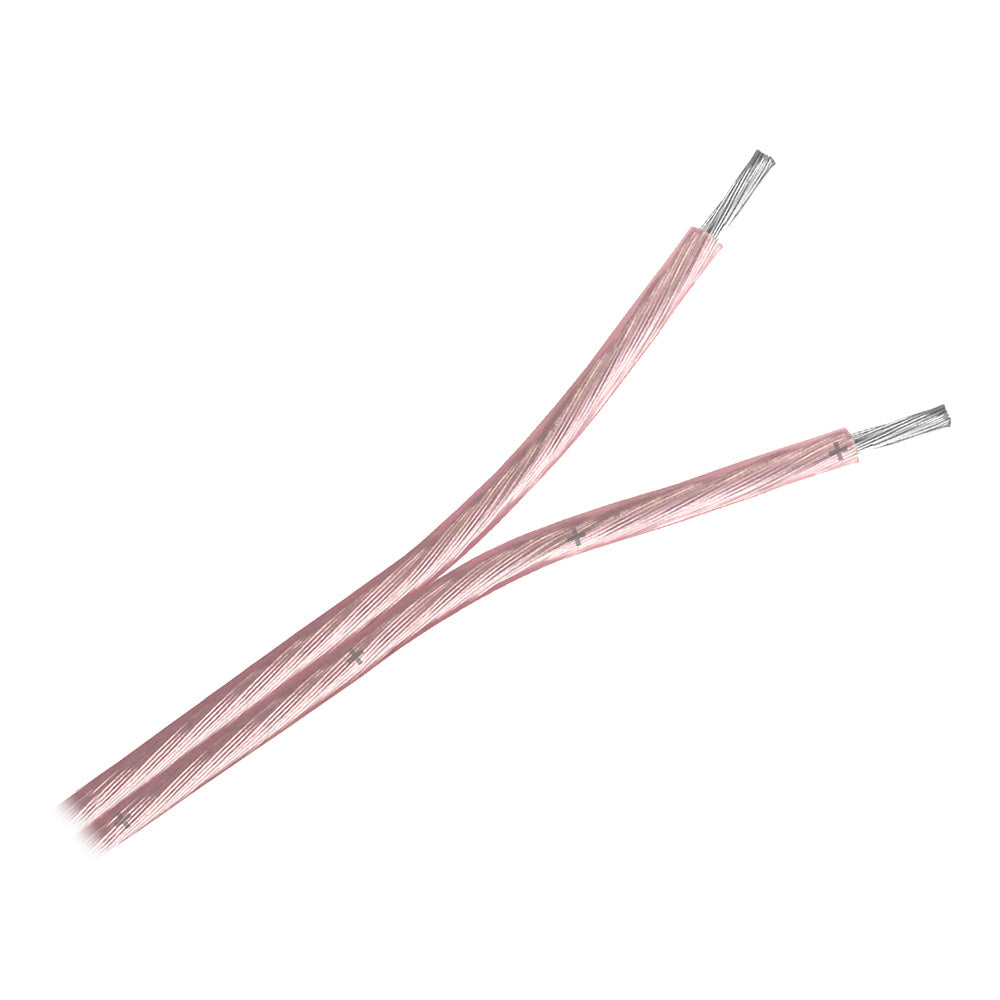 Pacer W18-2ACLR-100 Pacer Clear 18/2 AWG Two Conductor Speaker Wire - 100'