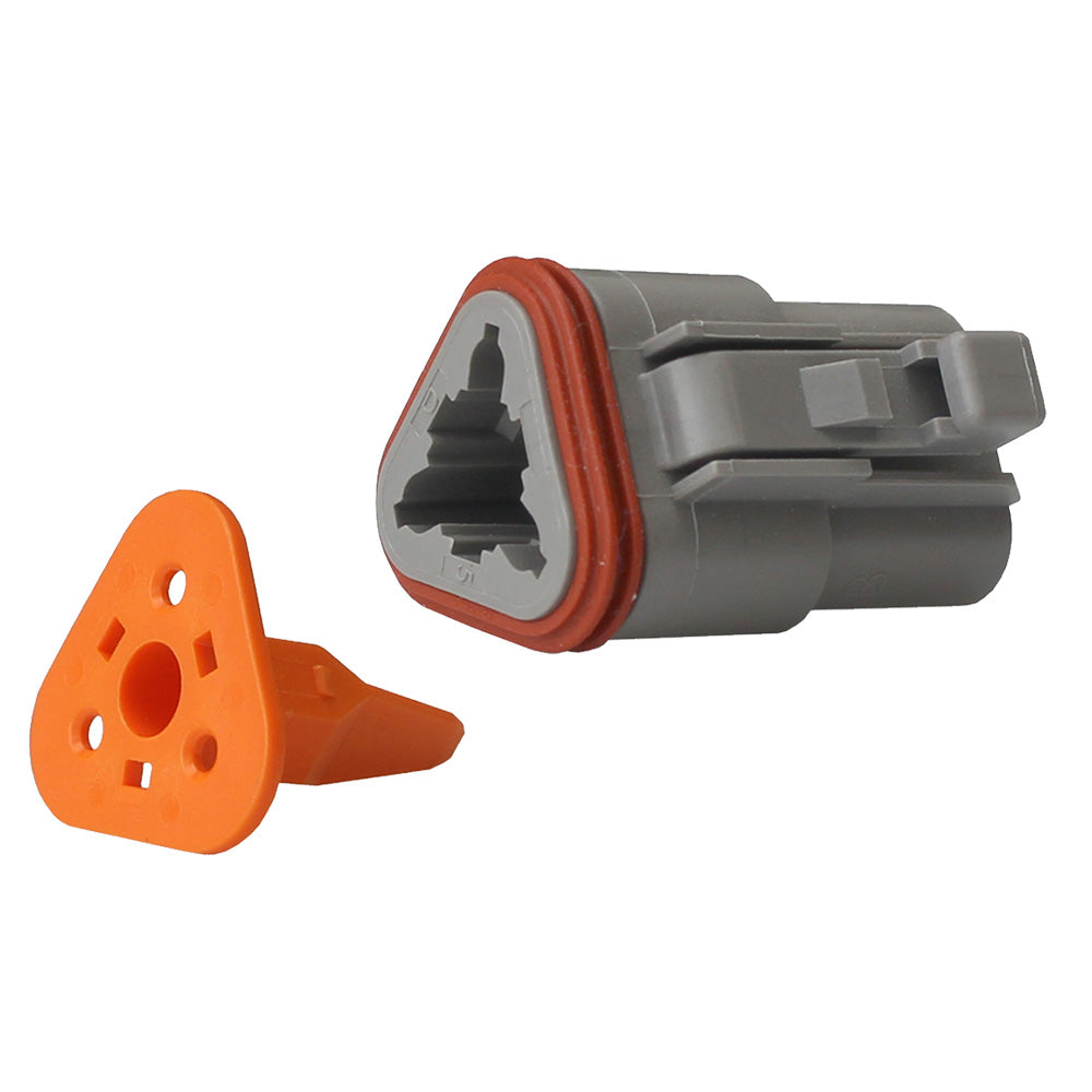 Pacer TDT06-3S-10 Pacer Deutsch DT Plug &amp; Wedge Lock Kit - 3 Position - 10 Pack