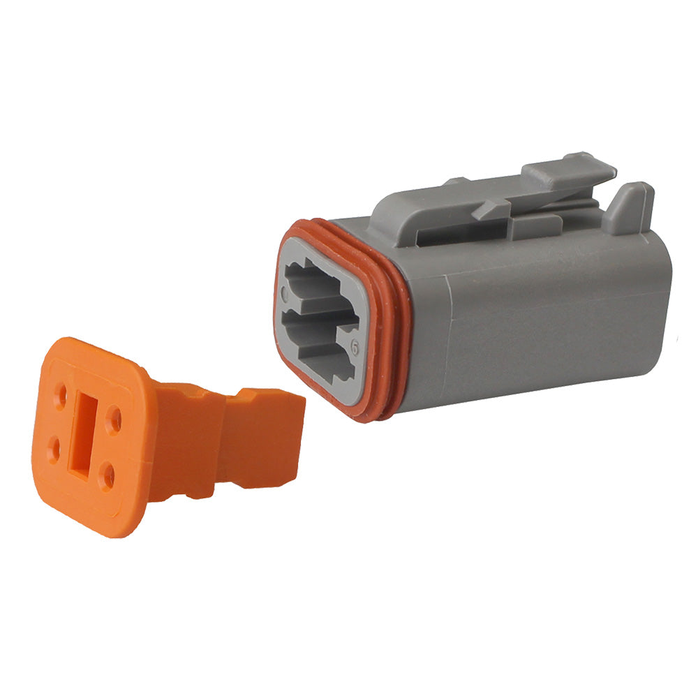 Pacer TDT06-4S-10 Pacer Deutsch DT Plug &amp; Wedge Lock Kit - 4 Position - 10 Pack