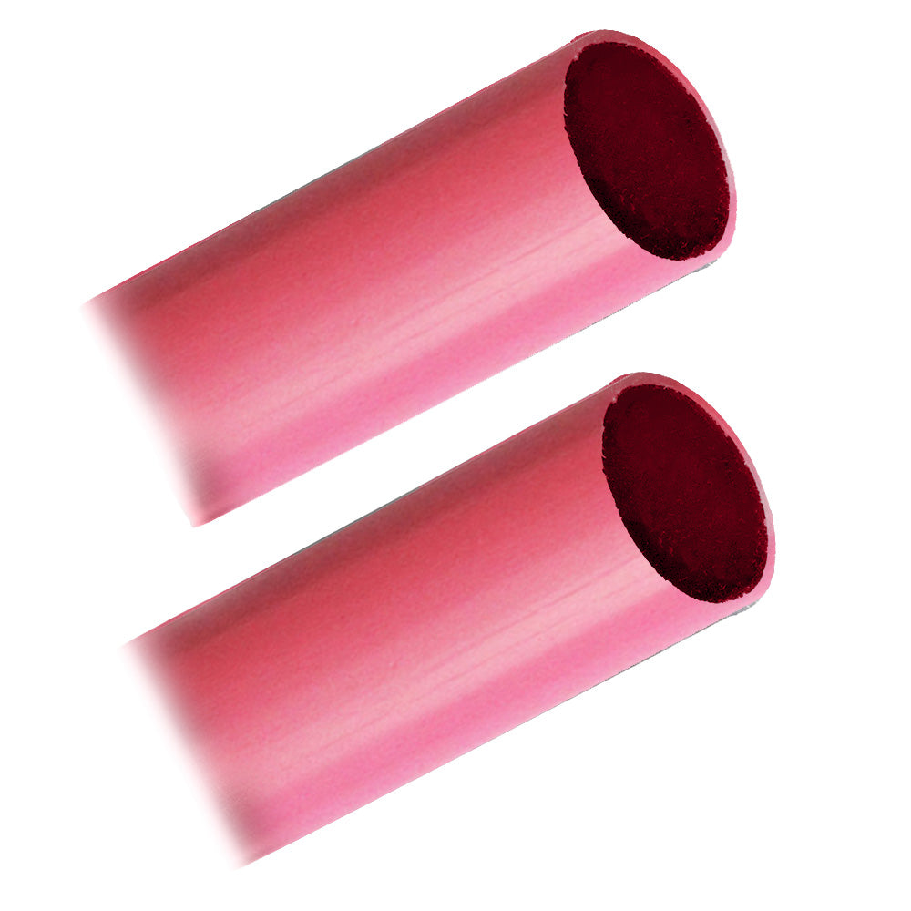 Pacer BHW1-12RD-2 Pacer Battery Cable Heavy Wall Heat Shrink Tubing - 1" x 12" - Red (2-Pieces)