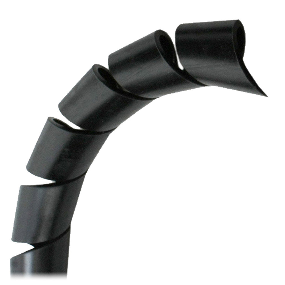Pacer BSW1/2BK-100 Pacer 1/2" Spiral Wrap - Black - 100' Roll