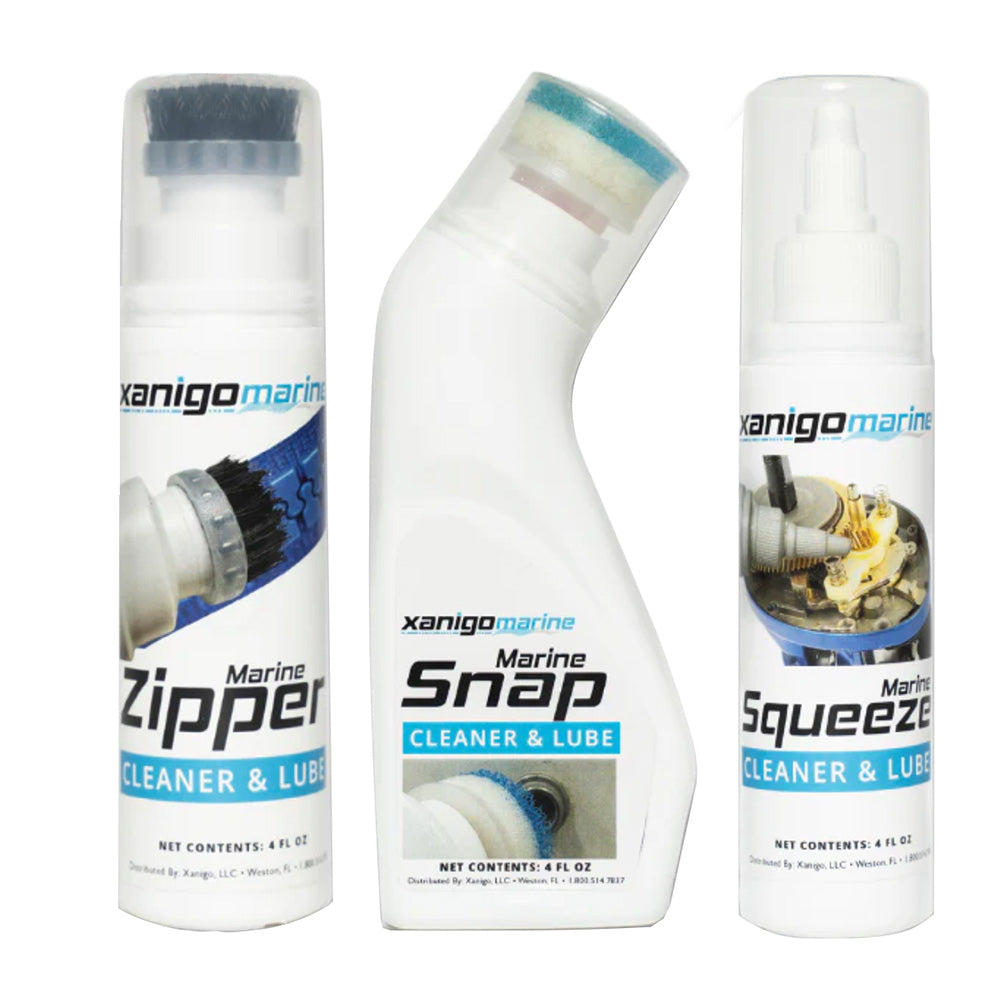 Xanigo Marine XMZSLS3PC Xanigo Marine 3-Piece Marine Zipper &amp; Snap Lube Set