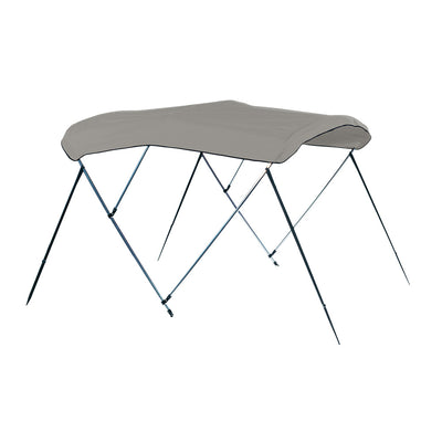 Carver 4 Bow 8' Pontoon Bimini Top w/Boot - Cadet Grey Acrylic