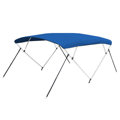 Carver 3 Bow 5487U Bimini Top with Boot - Pacific Blue Acrylic