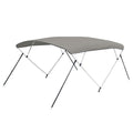 Carver 3 Bow 5481U Bimini Top with Boot - Cadet Grey Acrylic