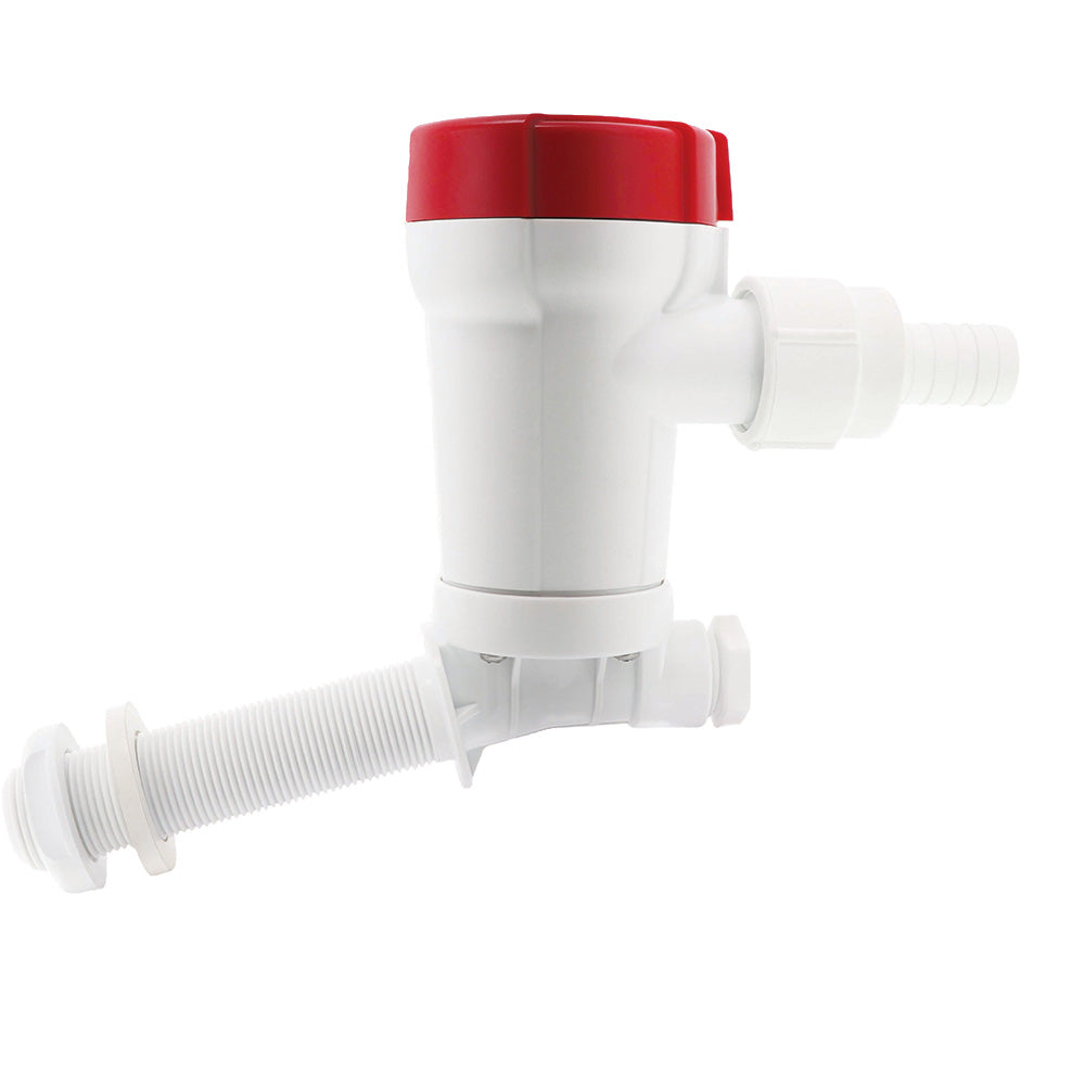 Rule 601C Rule 500 GPH Livewell Pump Angled Thru-Hull Inlet