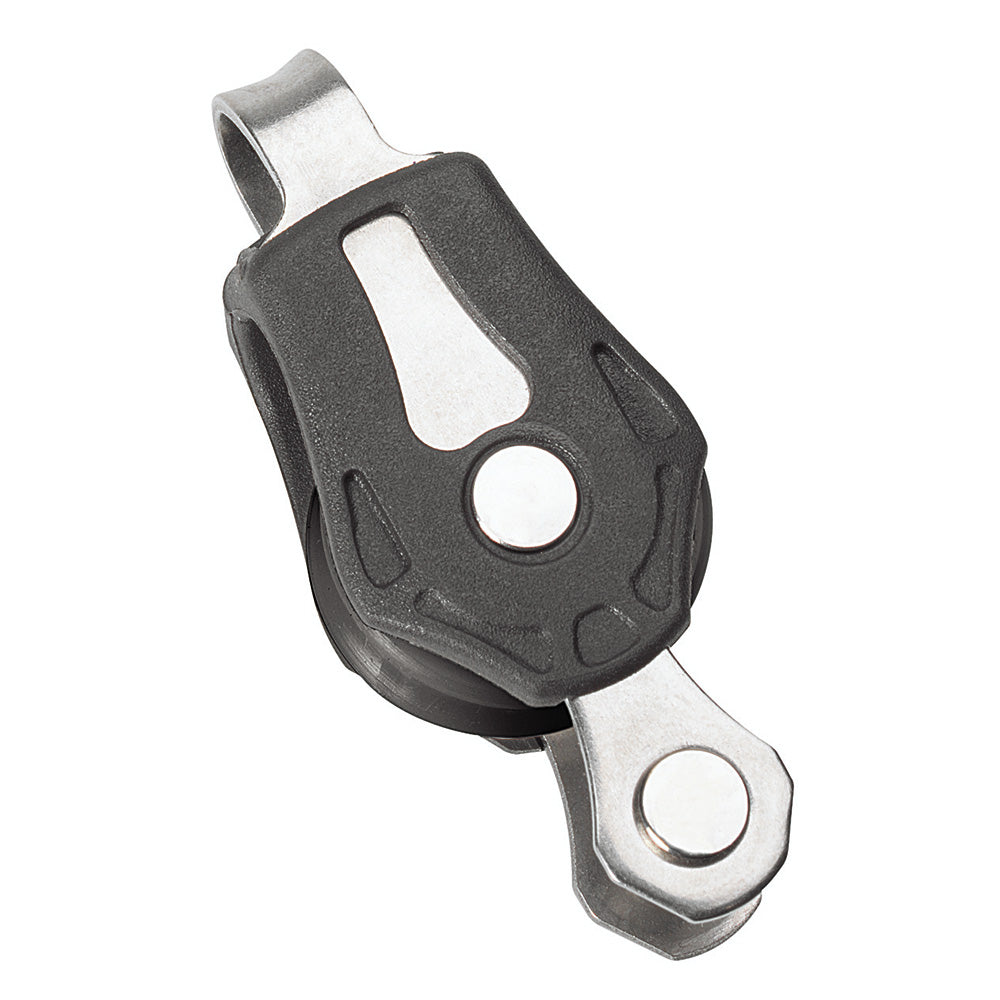 Barton Marine N00111 Barton Marine Size 0 20mm Plain Bearing Pulley Block Single Fixed Eye &amp; Becket