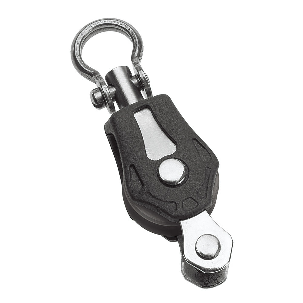 Barton Marine N00131 Barton Marine Size 0 20mm Plain Bearing Pulley Block Single Swivel &amp; Becket