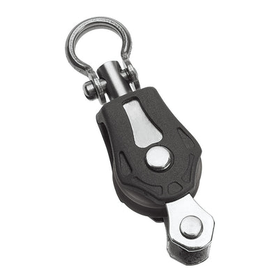 Barton Marine Size 0 20mm Plain Bearing Pulley Block Single Swivel &amp; Becket