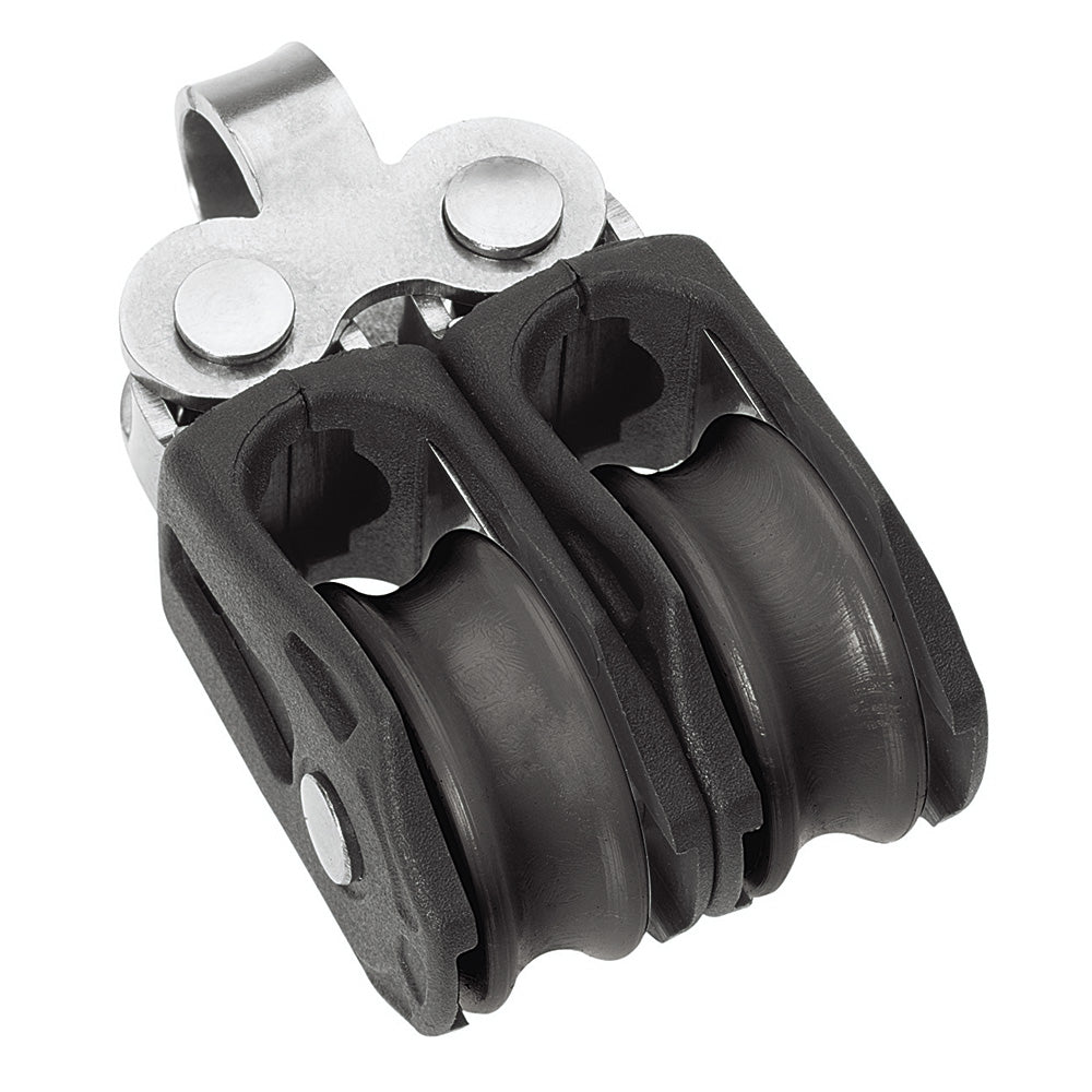 Barton Marine N00210 Barton Marine Size 0 20mm Plain Bearing Pulley Block Double Fixed Eye