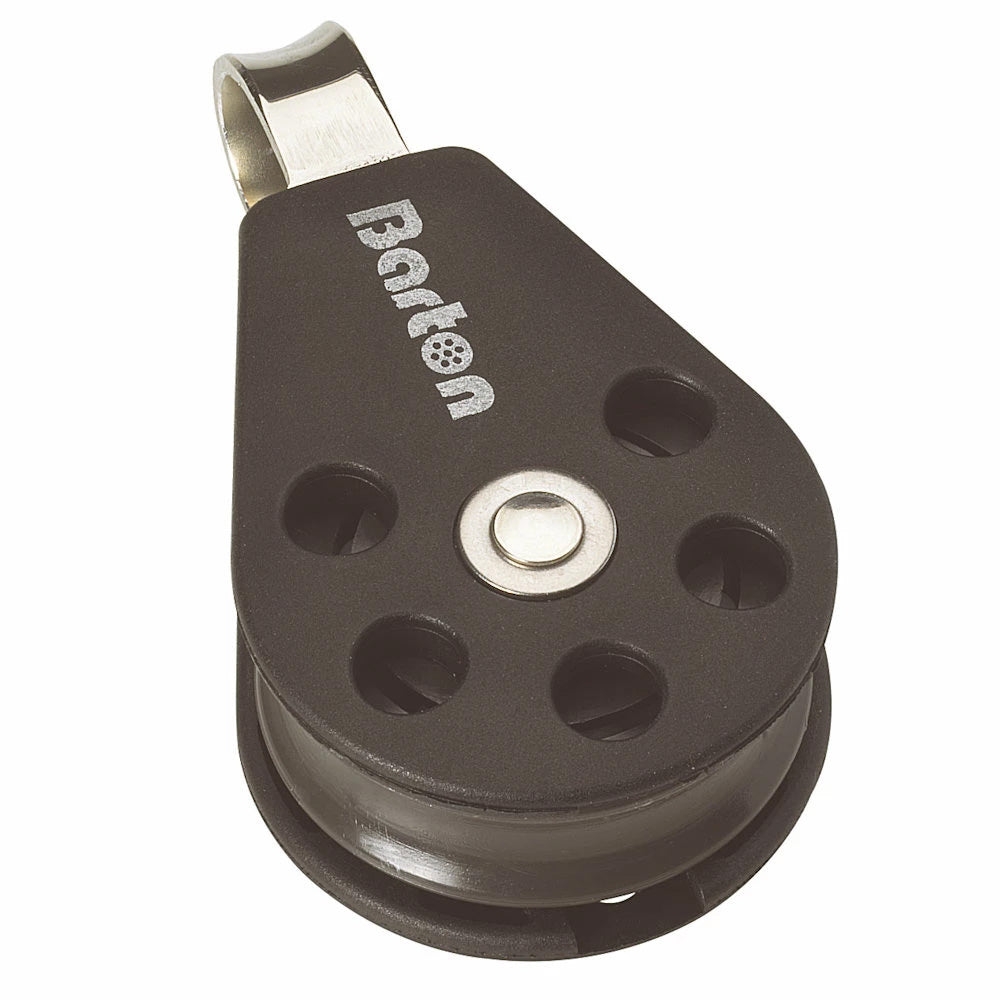 Barton Marine N01110 Barton Size 1 30mm Plain Bearing Pulley Block Single Fixed Eye
