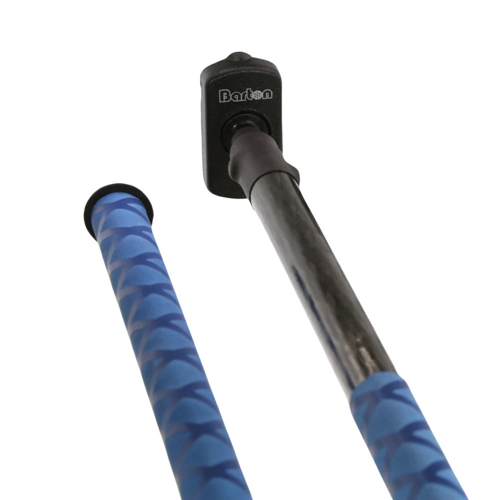 Barton Marine 43506 Barton Tiller Extension 1000mm Carbon Fiber - Blue Soft Grip