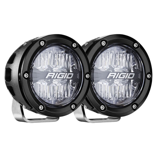 RIGID Industries 36401 RIGID Industries 360-Series RGBW 4" Offroad Lamp Drive Beam w/RGBW Backlight Pods - Set of 2
