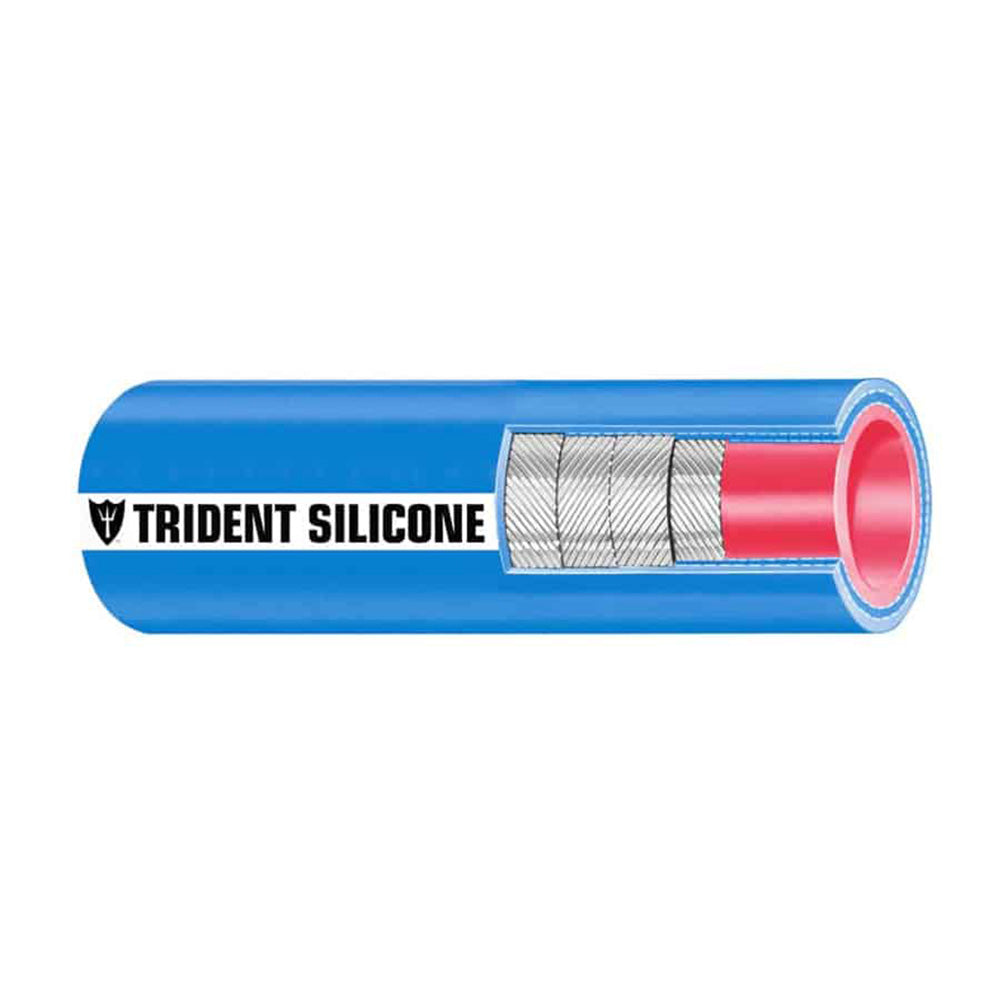 Trident Marine 202V3120-36 Trident Marine 3-1/2" x 36" Blue Silicone Wet Exhaust Hose