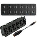 Maretron CKM12 Keypad w/CKM to NMEA 2000® Adapter Cable - 0.2M (Horizontal Orientation)