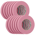 FrogTape CP 325 Medium-High Adhesion Masking Tape - 18MM x 55M x 12-Pack - Pink - Rated f/325°F