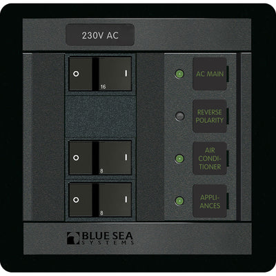 Blue Sea 230 Volt AC Main + 2 Positions